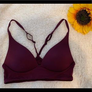 Victoria’s Secret Wireless Bralette, Burgundy, 34B